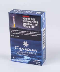 A Pack of Canadian Classics Silver Cigarettes