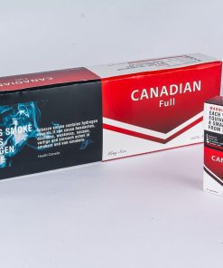 A Carton of Canadian Full Flavour King Size Cigarettes Next to a Pack