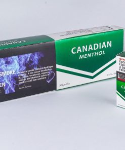 A Carton Pack of Canadian Menthol King Size Next to a Pack