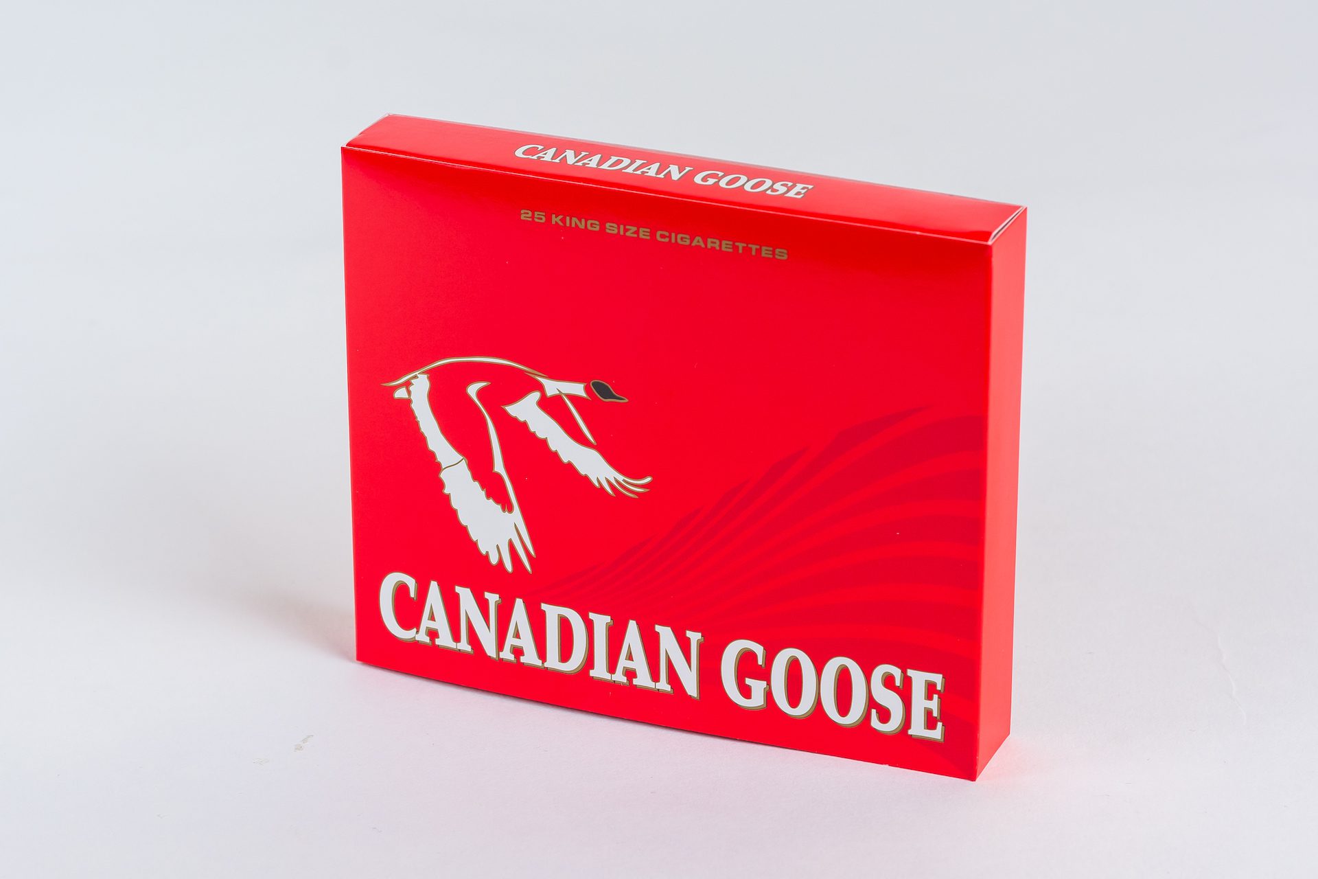 A Closed Pack of Canadian Goose Cigarettes