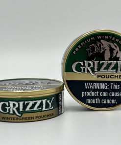 2 Tins of Grizzy Wintergreen Pouches