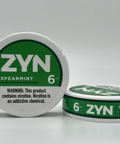 2 Containers of Zyn Spearmint Pouches 6mg