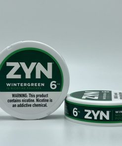 2 Containers of Zyn Wintergreen Pouches 6mg