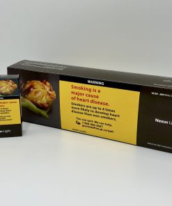 Carton of Nexus Light Cigarettes Next to a Pack, selling sites canada