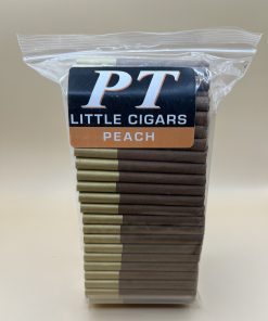 A bag of Prime Time Peach Cigars